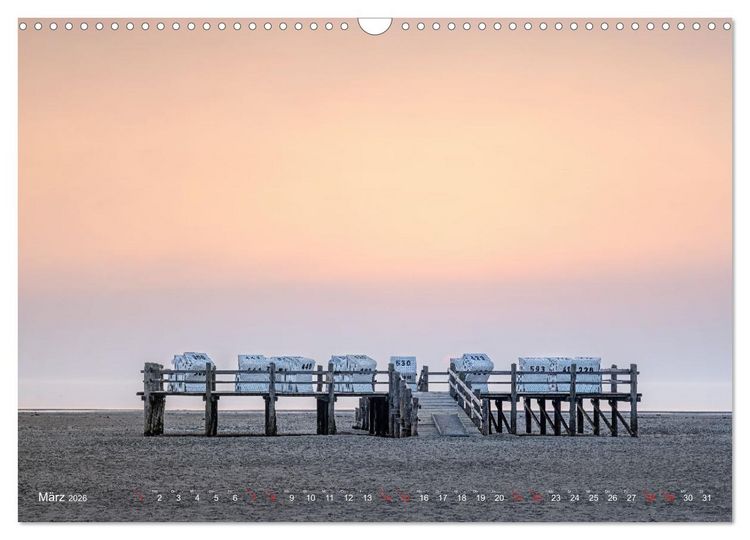 Produktbild: Nordseeurlaub in St. Peter-Ording (Wandkalender 2026 DIN A3 quer), CALVENDO Monatskalender