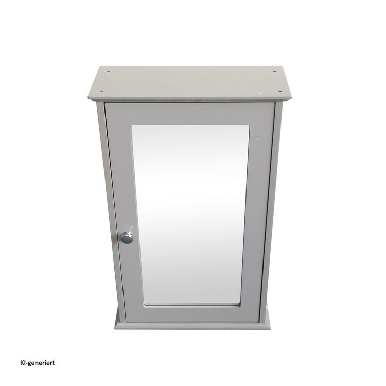 Produktbild: HTI-Living Bad Spiegelschrank im Landhaus Stil Holz Grau Wandspiegel mit Stauraum 34x53x15 cm