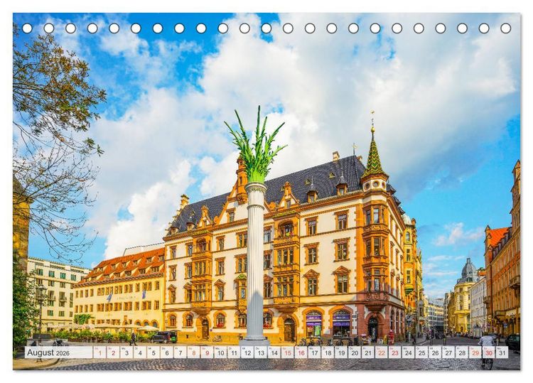 Produktbild: Leipzig Impressionen (Tischkalender 2026 DIN A5 quer), CALVENDO Monatskalender