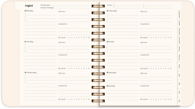 Produktbild: Life Planner Pastel flowers 26/27
