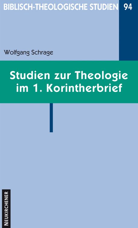 Produktbild: Studien zur Theologie im 1. Korintherbrief