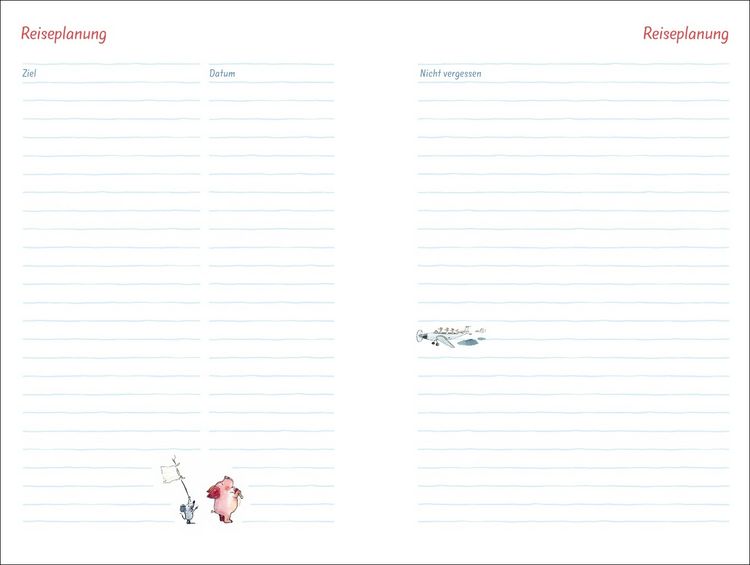 Produktbild: Helme Heine: Familienplaner-Buch A6 2026