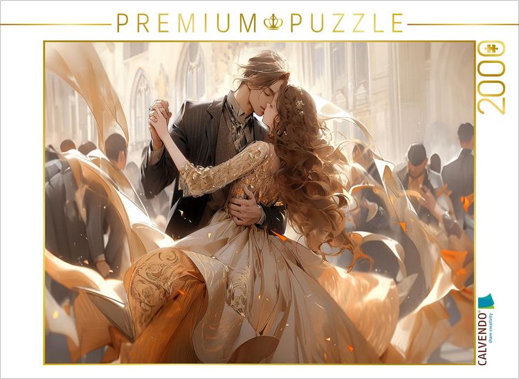 Produktbild: CALVENDO Puzzle P&auml;rchen im Manga Style beim Tanz | 2000 Teile Lege-Gr&ouml;&szlig;e 90x67cm Foto-Puzzle f&uuml;r gl&uuml;ckliche Stunden