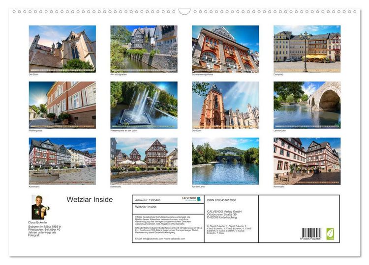 Produktbild: Wetzlar Inside (Wandkalender 2026 DIN A2 quer), CALVENDO Monatskalender