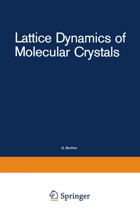 Produktbild: Lattice Dynamics of Molecular Crystals