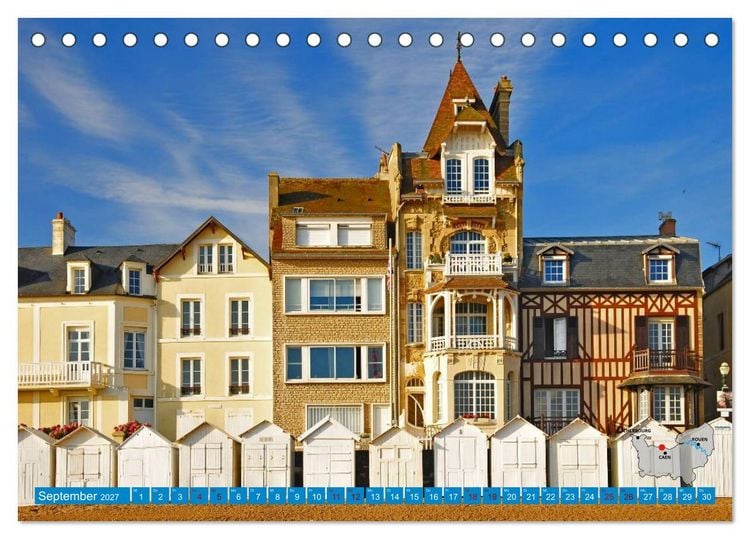 Produktbild: Die K&uuml;sten der Normandie vom Mont Saint-Michel bis &Eacute;tretat (Tischkalender 2027 DIN A5 quer), CALVENDO Monatskalender