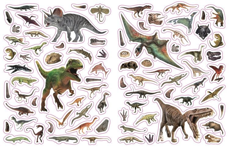 Produktbild: Sticker-Lexikon. Dinosaurier