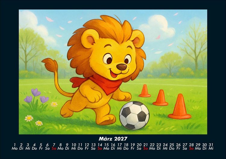 Produktbild: Buschi und das Fu&szlig;balljahr 2027 Fotokalender DIN A4