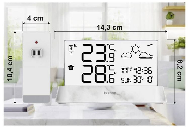 Produktbild: Techno Line WS6782 Funk-Thermometer Anzahl Sensoren max. 3St.