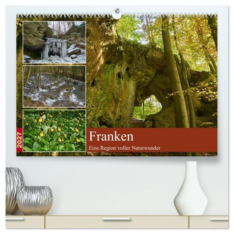 Produktbild: Franken - eine Region voller Naturwunder (hochwertiger Premium Wandkalender 2027 DIN A2 quer), Kunstdruck in Hochglanz
