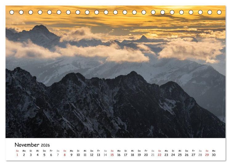 Produktbild: Unterwegs im Allg&auml;u (Tischkalender 2026 DIN A5 quer), CALVENDO Monatskalender