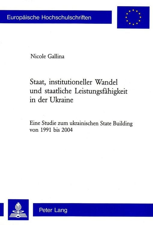 Produktbild: Gallina, N: Staat, institutioneller Wandel und staatliche