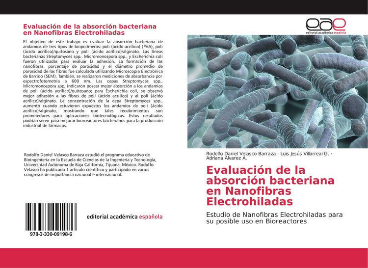 Produktbild: Evaluaci&oacute;n de la absorci&oacute;n bacteriana en Nanofibras Electrohiladas