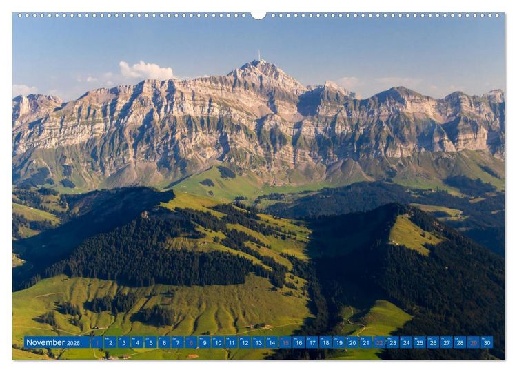 Produktbild: Luftaufnahmen der Schweiz (Wandkalender 2026 DIN A2 quer), CALVENDO Monatskalender