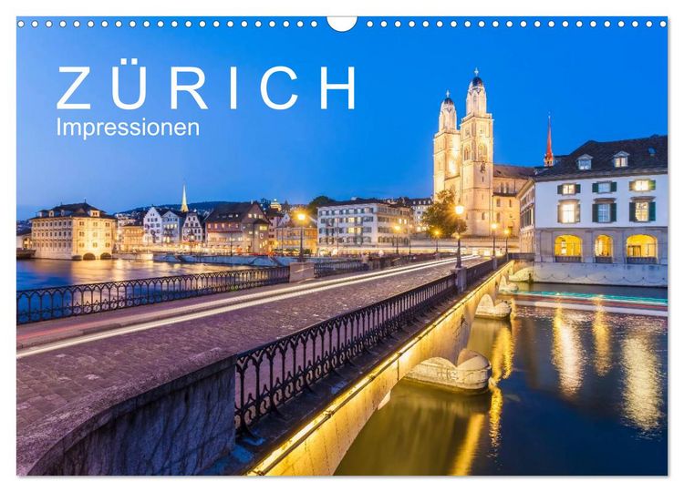 Produktbild: Z &Uuml; R I C H Impressionen (Wandkalender 2026 DIN A3 quer), CALVENDO Monatskalender