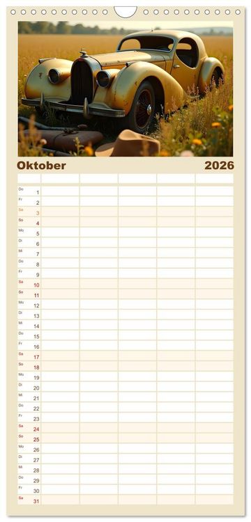 Produktbild: Familienplaner 2026 - Vergessene Legenden mit 5 Spalten (Wandkalender, 21 x 45 cm) CALVENDO