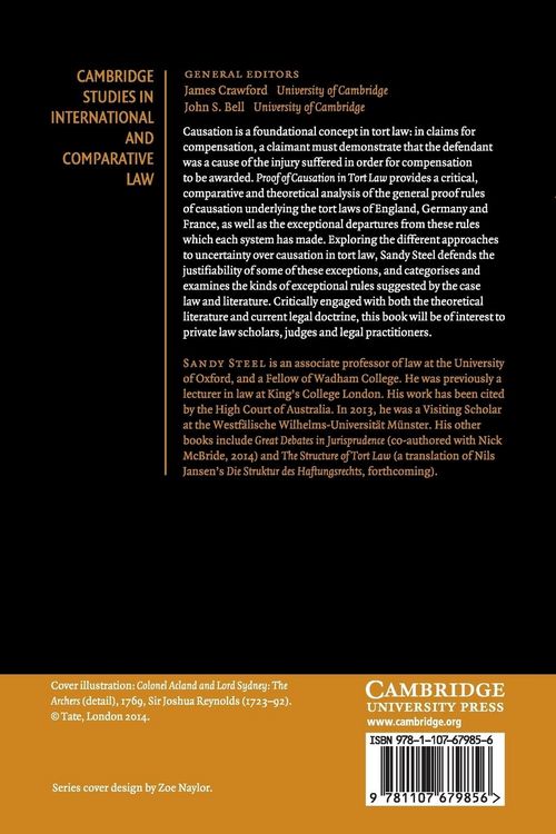Produktbild: Proof of Causation in Tort Law