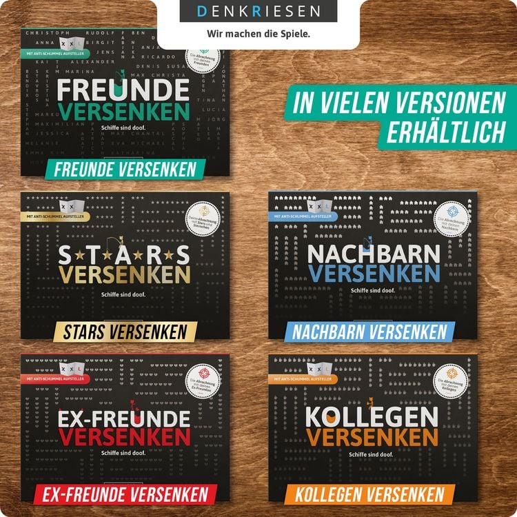 Produktbild: FREUNDE VERSENKEN&reg; - "Schiffe sind doof" - Schiffe versenken neu aufgelegt