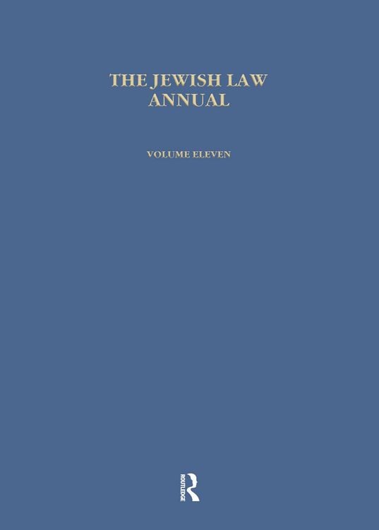 Produktbild: Jewish Law Annual (Vol 11)