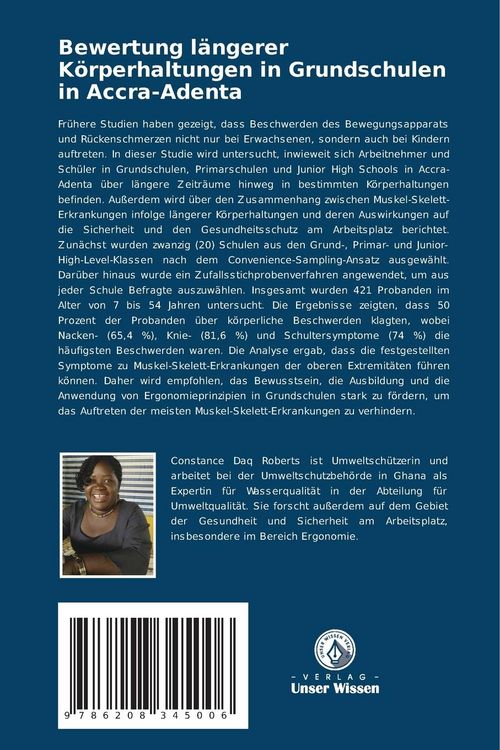 Produktbild: Bewertung l&auml;ngerer K&ouml;rperhaltungen in Grundschulen in Accra-Adenta