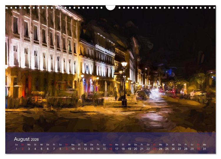 Produktbild: Montreal bei Nacht (Wandkalender 2026 DIN A3 quer), CALVENDO Monatskalender