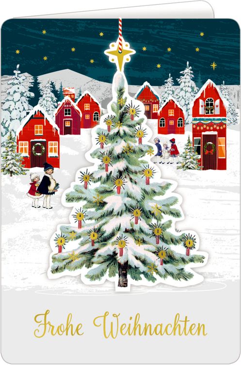 Produktbild: Weihnachtskarte mit Anh&auml;nger