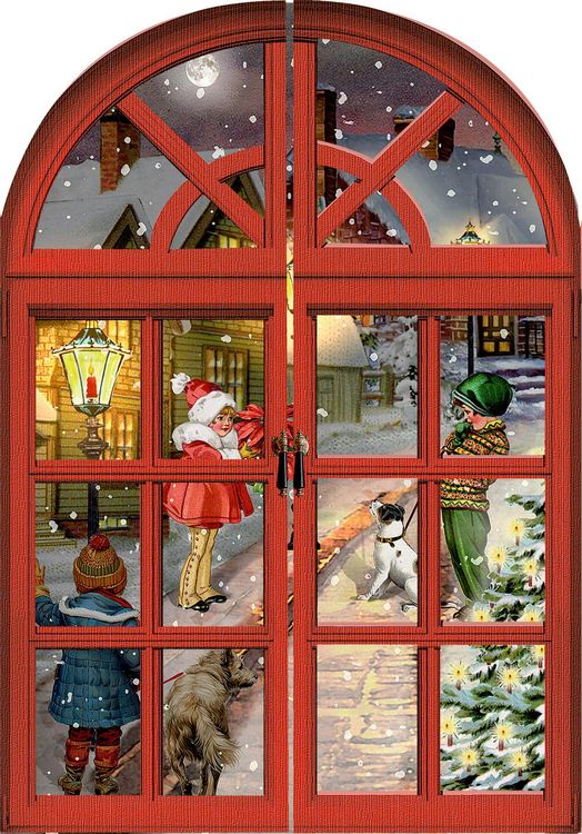 Produktbild: Mini-Adventskalender &ndash; Nostalgische Adventsfenster