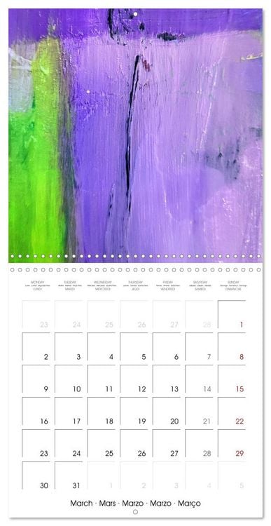 Produktbild: Finding silence in colours (Wall Calendar 2026 12 &times; 12 Inch) CALVENDO 12 Month Wall Calendar