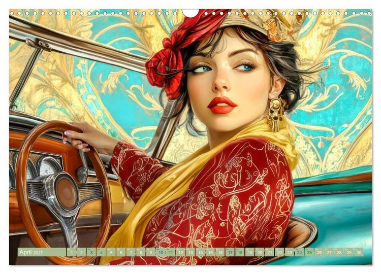 Produktbild: Die Epoche Art Nouveau - Mit eleganter Mode (Wandkalender 2027 DIN A3 quer), CALVENDO Monatskalender