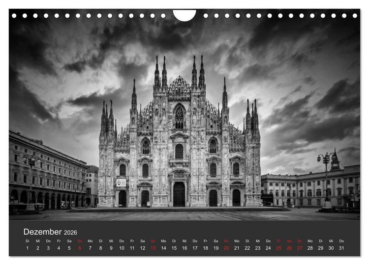 Produktbild: URBANE FOTOGRAFIE Zw&ouml;lf klassische Impressionen (Wandkalender 2026 DIN A4 quer), CALVENDO Monatskalender