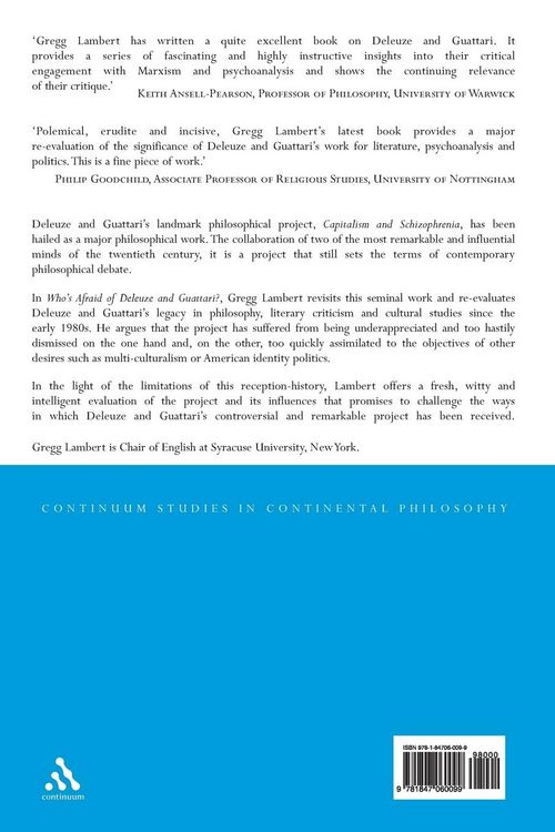 Produktbild: Who's Afraid of Deleuze and Guattari?