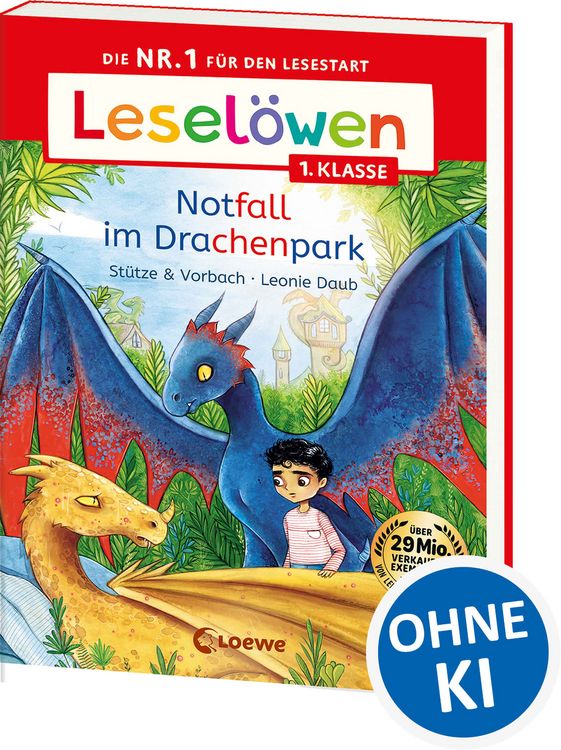 Produktbild: Lesel&ouml;wen 1. Klasse - Notfall im Drachenpark