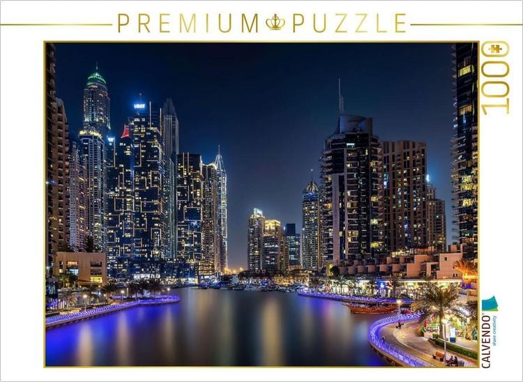 Produktbild: CALVENDO Puzzle Skyline von Dubai Marina - Dubai | 1000 Teile Lege-Gr&ouml;&szlig;e 64x48cm Foto-Puzzle f&uuml;r gl&uuml;ckliche Stunden