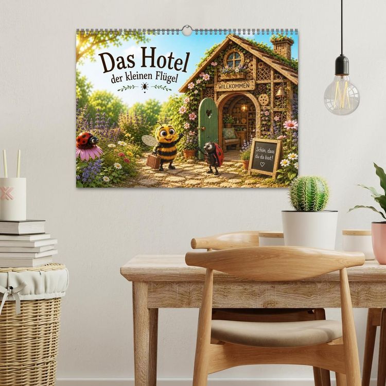 Produktbild: Das Hotel der kleinen Fl&uuml;gel (Wandkalender 2027 DIN A3 quer), CALVENDO Monatskalender