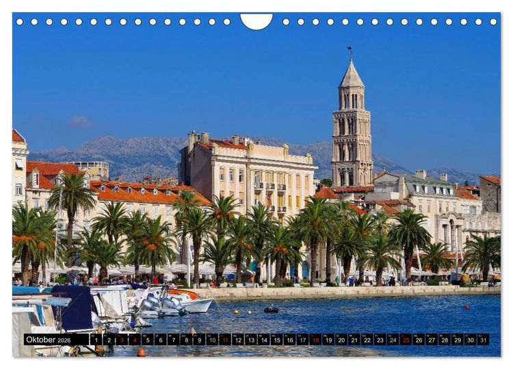 Produktbild: Split Metropole Dalmatiens (Wandkalender 2026 DIN A4 quer), CALVENDO Monatskalender