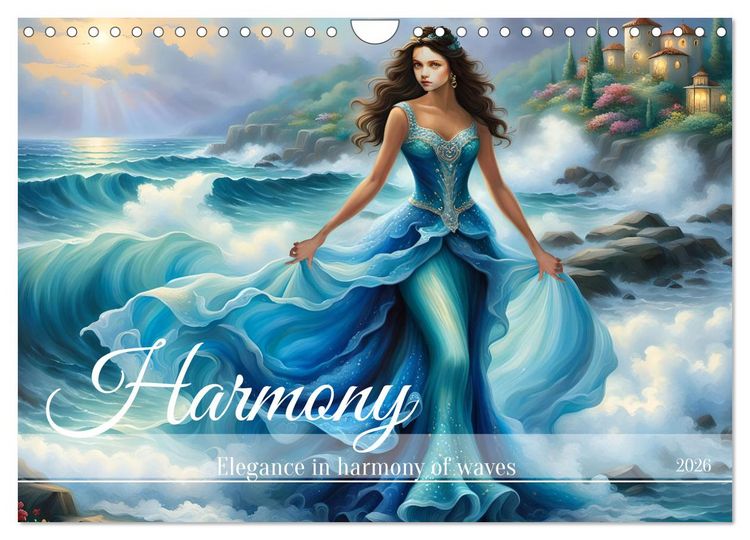 Produktbild: Harmony - Elegance in harmony of waves (Wall Calendar 2026 DIN A4 landscape), CALVENDO 12 Month Wall Calendar