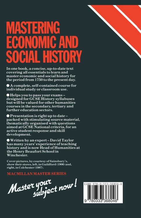 Produktbild: Mastering Economic and Social History