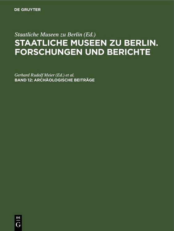 Produktbild: Arch&auml;ologische Beitr&auml;ge