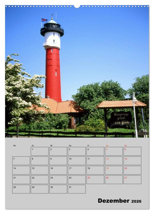 Produktbild: Attraktive Leuchtt&uuml;rme (Wandkalender 2026 DIN A2 hoch), CALVENDO Monatskalender