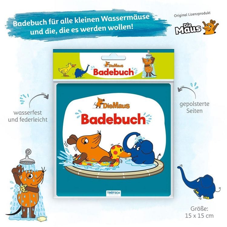 Produktbild: Tr&ouml;tsch Die Maus Badebuch