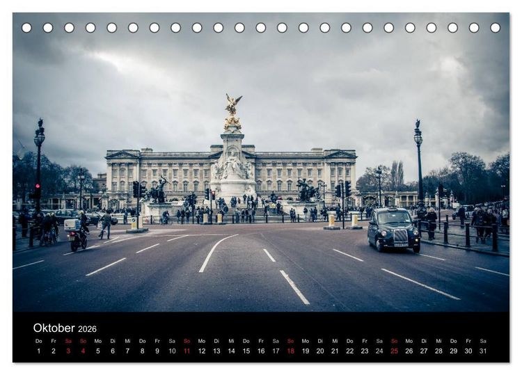 Produktbild: London an der Themse (Tischkalender 2026 DIN A5 quer), CALVENDO Monatskalender
