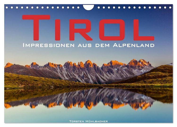 Produktbild: Tirol &ndash; Impressionen aus dem Alpenland (Wandkalender 2026 DIN A4 quer), CALVENDO Monatskalender