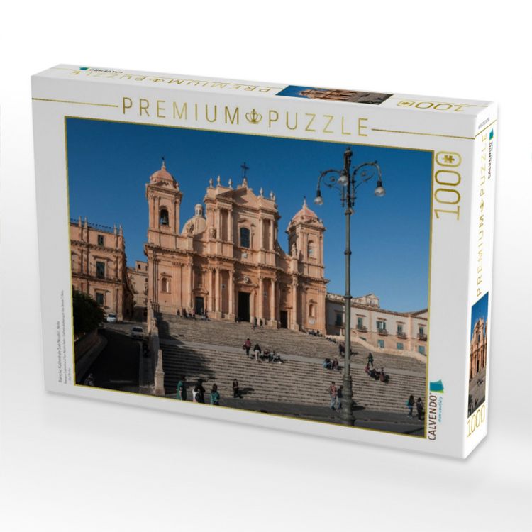 Produktbild: CALVENDO Puzzle Barocke Kathedrale San Nicolo?, Noto | 1000 Teile Lege-Gr&ouml;&szlig;e 64x48cm Foto-Puzzle f&uuml;r gl&uuml;ckliche Stunden