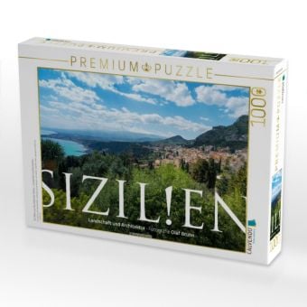 Produktbild: CALVENDO Puzzle Ein Motiv aus dem Kalender Sizilien - Landschaft und Architektur | 1000 Teile Lege-Gr&ouml;&szlig;e 64x48cm Foto-Puzzle f&uuml;r gl&uuml;ckliche Stunden