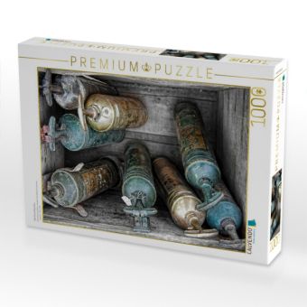 Produktbild: CALVENDO Puzzle Alte Druckflaschen | 1000 Teile Lege-Gr&ouml;&szlig;e 64x48cm Foto-Puzzle f&uuml;r gl&uuml;ckliche Stunden
