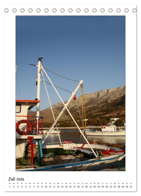 Produktbild: Griechische Gef&uuml;hle (Tischkalender 2026 DIN A5 hoch), CALVENDO Monatskalender