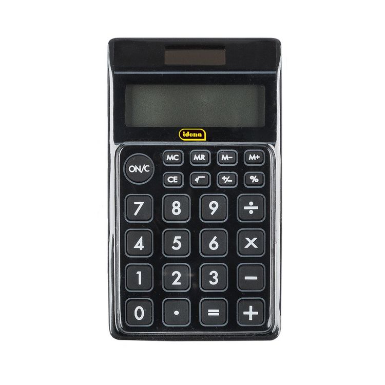 Produktbild: Idena Taschenrechner TR800 8-stelliges Display schwarz