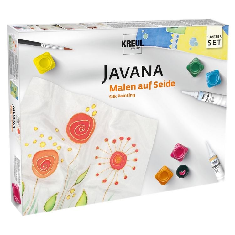 Produktbild: KREUL Javana Malen auf Seide, Starter Set mit 5 Seidenmalfarben &agrave; 20 ml