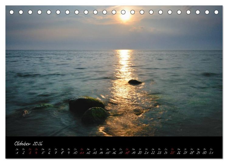 Produktbild: Sommer im Fischland-Dar&szlig;-Zingst (Tischkalender 2026 DIN A5 quer), CALVENDO Monatskalender