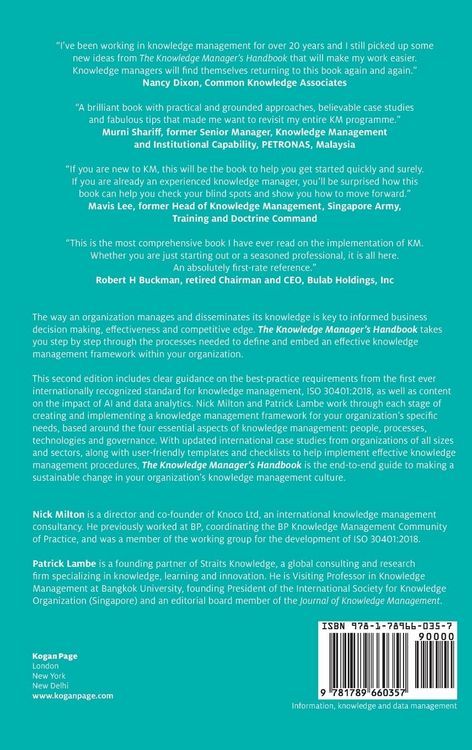 Produktbild: The Knowledge Manager's Handbook